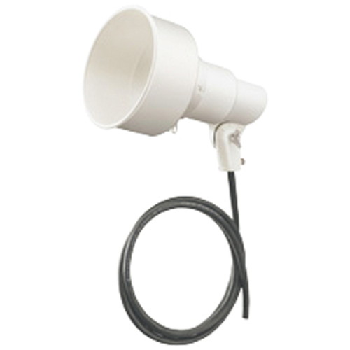 【岩崎電気】【ランプホルダ】K00F/W-L14 投光器 K形アイランプホルダ (フード付) アーム取付タイプ 白色｜看板材料　店