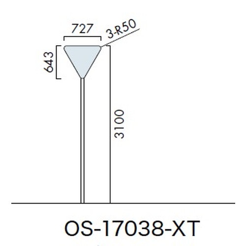 エクステリアサイン 標識 OS-17038-XT 片面対応 パブリックサイン/自立サイン/標識/学校サイン/病院サイン /公共施設サイン/役所サイン