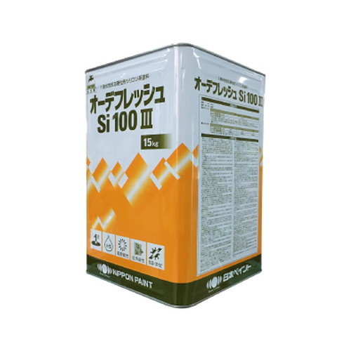 【日本ペイント】【1液水性】オーデフレッシュSi 100III 白 15kg (送料別途)|看板材料 店