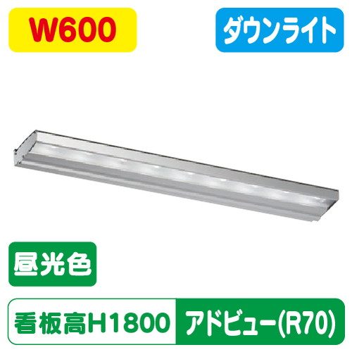 【アドビューN2】【W600 昼光色】【ダウンライト】【H1800看板クラス】タテヤマアドバンス R70タイプ(D) 昼光色(6500K) 5105024