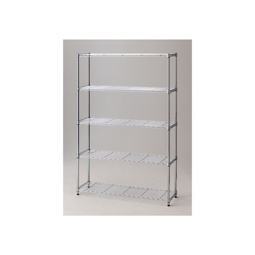 (本体) ワイヤーラック ローコスト D35cm アジャスタータイプ H181cm 5段 W121.2cm kp38-753-47-2