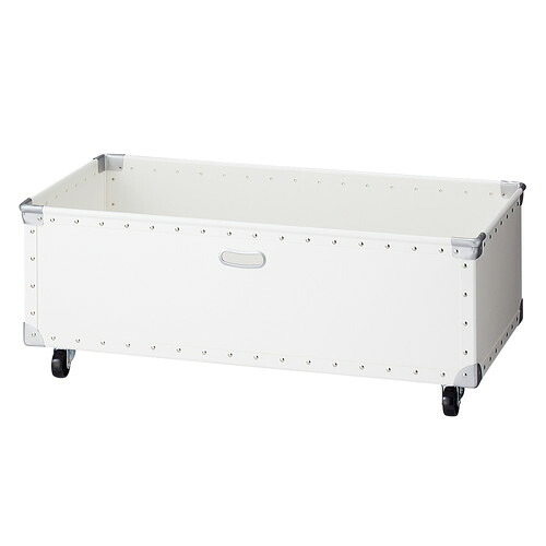 ストレージシェルフ用ファイバー収納ボックス ホワイト用 W90cm (1台) kp38-777-81-1