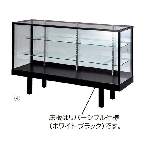 楽天市場】(本体) ガラスケース ハイタイプ ステージ無し ホワイト