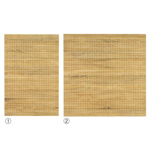 (本体) 有孔パネル スリット取付タイプ ラスティック柄 W90×H90cm ※スリット取付金具付き kp38-553-74-2