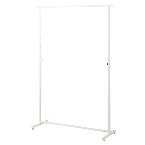 (本体) オーバーハングタイプ ハンガーラック W120cm 角パイプ ホワイト kp38-779-20-2