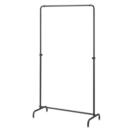 (本体) インハングタイプ ハンガーラック W90cm 丸パイプ ブラック kp38-785-38-1