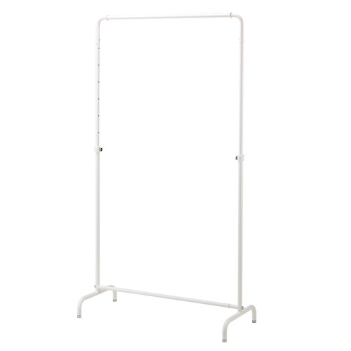 (本体) インハングタイプ ハンガーラック W90cm 丸パイプ ホワイト kp38-785-38-2