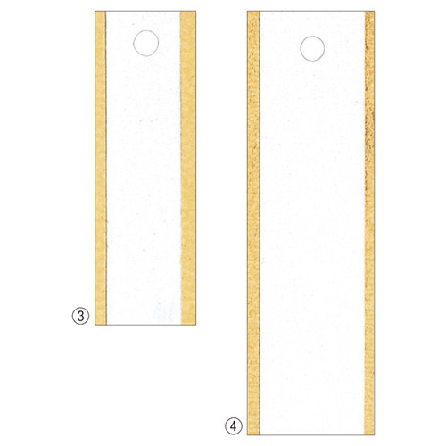 小物用さげ札(色糸付き) 1.2×3.7cm (500枚) kp38-238-16-3