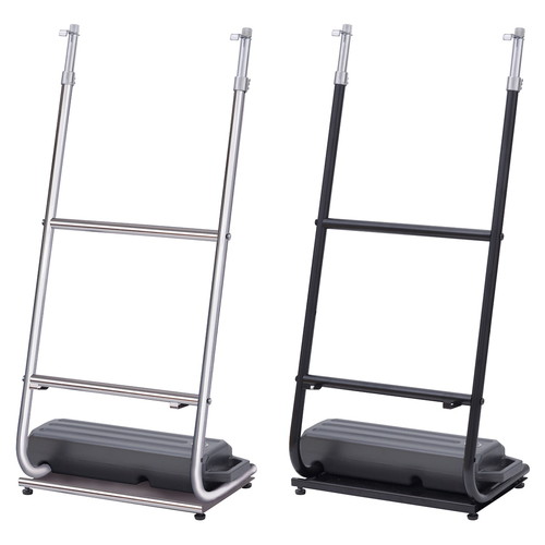 省スペースパネルスタンド 傾斜タイプ クローム (1台) kp38-799-98-1