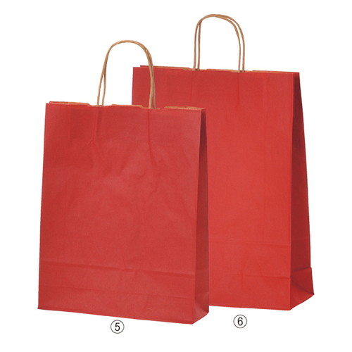 持ち手付き紙袋 カラー手提げ紙袋 レッド 38×15×50cm (50枚) kp38-309-10-8 6,083円