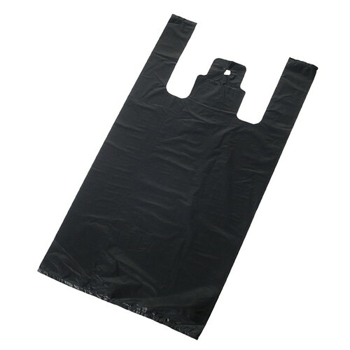 無地ブラックレジ袋 厚口タイプ 26×48[33]×横マチ14cm (1000枚) kp38-295-7-4