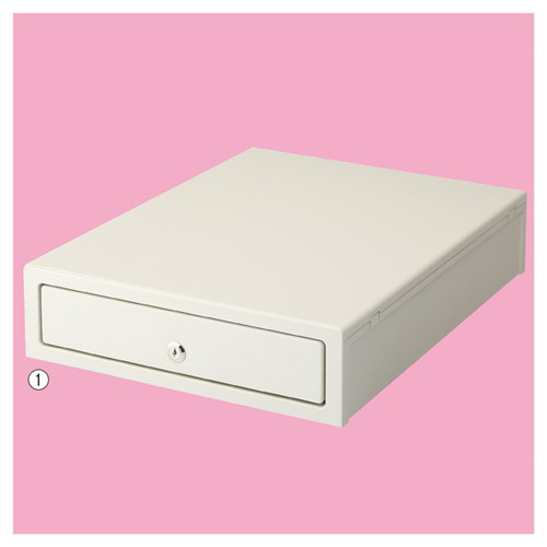 (店舗運営用品) (事務機器) (金庫・タイムレコーダー) kp38-326-5-2 レジスター キャッシュドロア DSCA-PO-3B/6C アイアングレー