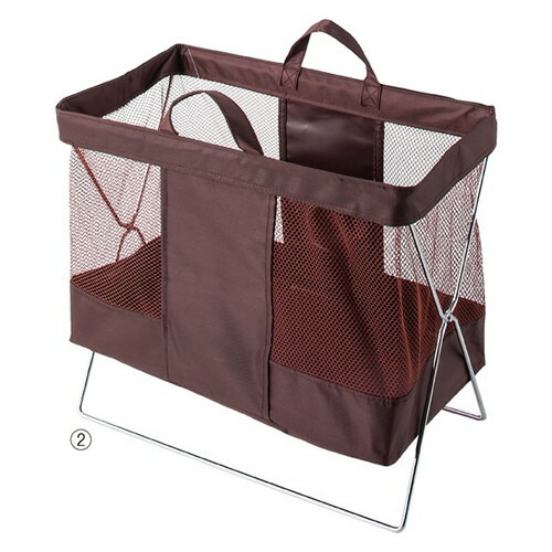 (店舗運営用品) (事務機器) (カフェテーブル) kp38-351-5-2 手荷物収納メッシュワゴン 大