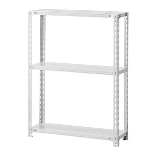 (店舗運営用品) (事務機器) (在庫ラック) kp38-362-1-4 軽量ラック 120kg/段 3段(H120cm) W120.1×D30.1cm