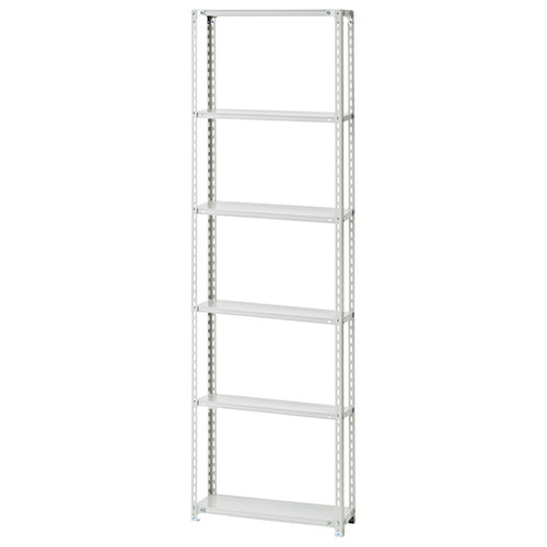 (店舗運営用品) (事務機器) (在庫ラック) kp38-362-5-2 軽量ラック 120kg/段 6段(H210cm) W90.1×D45.1cm