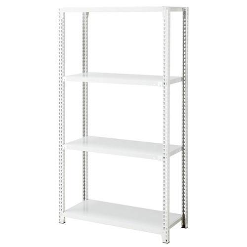 (店舗運営用品) (事務機器) (在庫ラック) kp38-363-3-12 ノンボルトラック4段 H180cm 150kg/段タイプ 本体 W188.5×D60.5cm