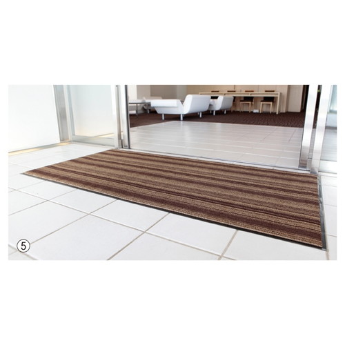 (店舗運営用品) (運営サポート用品) (マット) kp38-378-5-3 屋内用マット アーバンライン 中 ブラウン