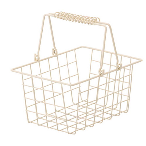 (店舗運営用品) (運営サポート用品) (買い物カゴ) kp38-380-2-11 ワイヤーバスケット S ブラウン