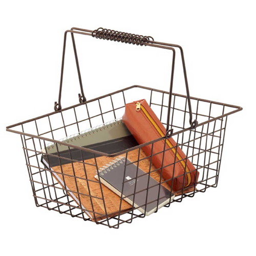 (店舗運営用品) (運営サポート用品) (買い物カゴ) kp38-380-2-13 ワイヤーバスケット M アイボリー