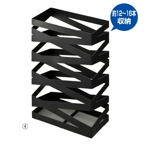 (店舗運営用品) (運営サポート用品) (傘立て) kp38-381-10-4 傘立て ロック ワイドタイプ ブラック