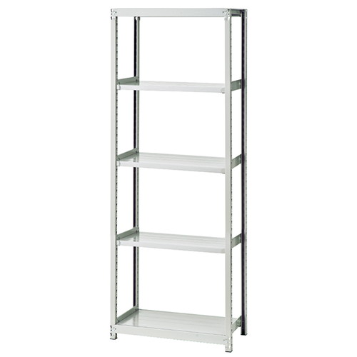 (店舗運営用品) (事務機器) (在庫ラック) kp38-433-81-1 中軽量ボルトレスラック 200kg/段 5段(H180cm) W90×D45cm