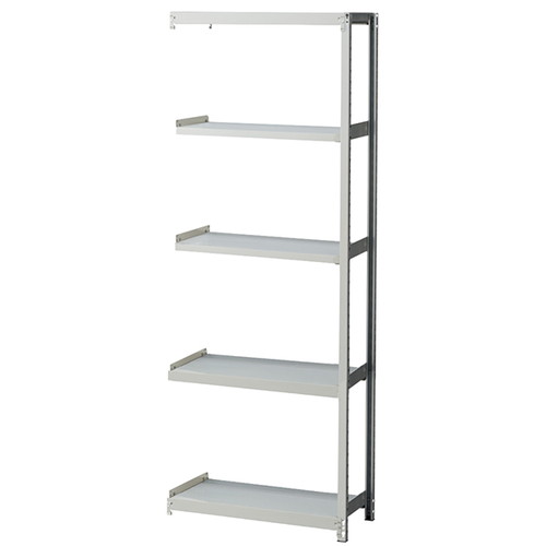 (店舗運営用品) (事務機器) (在庫ラック) kp38-433-82-6 中軽量ボルトレスラック 200kg/段 5段(H180cm) 連結タイプ W150×D60cm