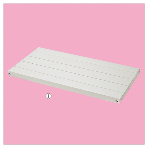 (店舗運営用品) (事務機器) (在庫ラック) kp38-433-83-2 中軽量ボルトレスラック 200kg/段 追加中間棚 W90×D60cm