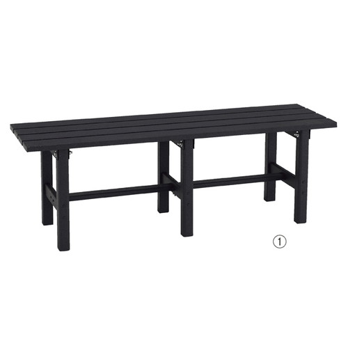 (店舗運営用品) (運営サポート用品) (ガーデン用品・テント) kp38-434-7-2 アルミ製ベンチ W150cm