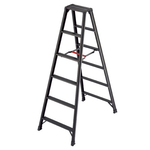 (店舗運営用品) (運営サポート用品) (脚立・踏み台) kp38-753-84-4 アルミ軽量脚立 脚軽 ブラック 7段 H199cm 30,745円