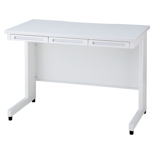 (店舗運営用品) (事務機器) (デスク) kp38-783-41-1 スチールデスク ホワイト W100cm