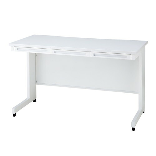 (店舗運営用品) (事務機器) (デスク) kp38-783-41-2 スチールデスク ホワイト W120cm