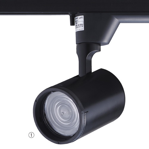 (照明) (照明器具) (配線ダクト用ライト) kp38-757-67-1 配線ダクト用スポットライト~TOLSOシリーズ BeAm Free100W形 ブラック 白色