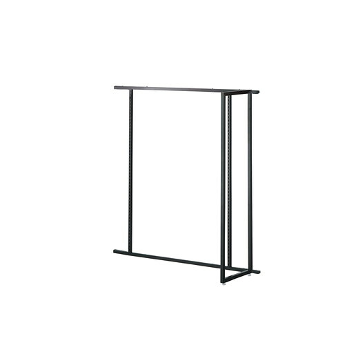(連結) ユニットラック UR120中央片面タイプ W120×H135cm 黒 オープンタイプ ※本体別売 kp38-15-9-1