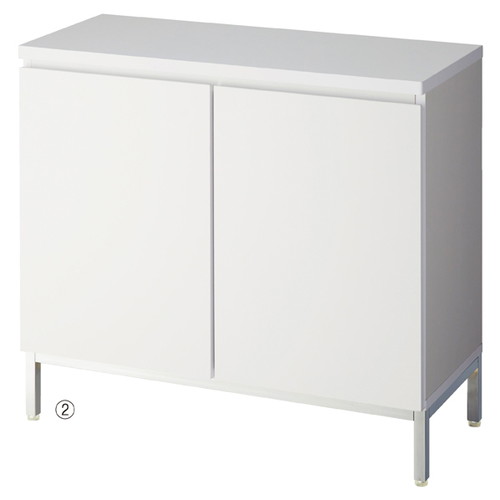 木製収納ボックス ハイタイプ クロームメッキ W90cm用 ラスティック柄 (1台) ※下部オプション kp38-651-88-4 42,130円