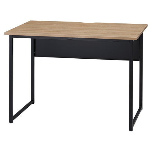 (店舗運営用品) (事務機器) (デスク) kp38-801-24-1 スクエアブラックフレームデスク D70cm W140cm 古木調
