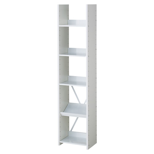 (店舗運営用品) (事務機器) (収納家具・収納ケース) kp38-801-65-1 可動棚オープンラック5段 ホワイト W40cm