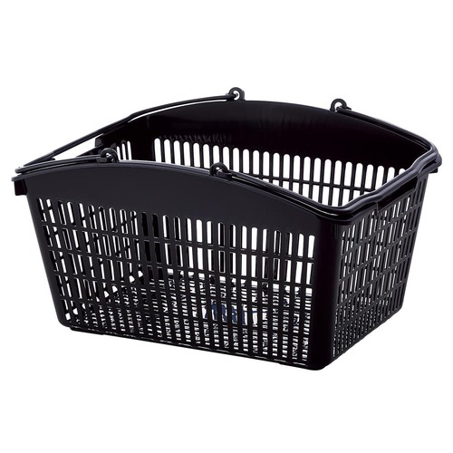 (店舗運営用品) (運営サポート用品) (買い物カゴ) kp38-802-45-2 山型買物カゴ(16リットル) ブラック