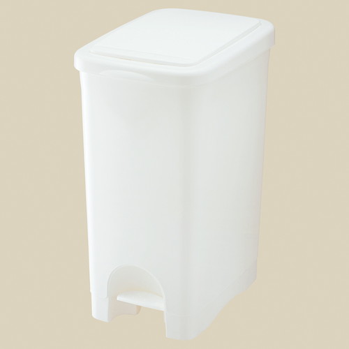 (店舗運営用品) (運営サポート用品) (ゴミ箱・灰皿) kp38-802-55-1 プッシュペダルペール ホワイト 45リットル