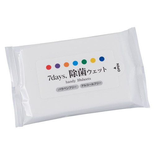 除菌ウェットティッシュ(アルコールフリー) ハンディー (400個) kp38-802-93-1