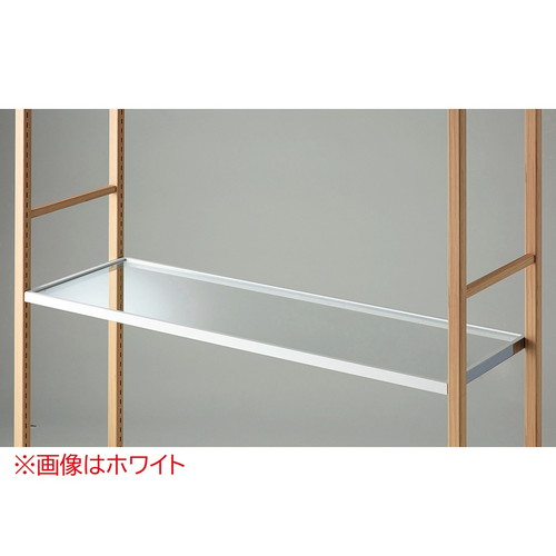 LR30 ガラス棚セットW90cm ブラック スチール枠 (1セット) kp38-803-30-3