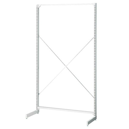 (本体) ベーシックラック BR50片面 オープンタイプ W90cm×H180cm ホワイト kp38-421-91-3