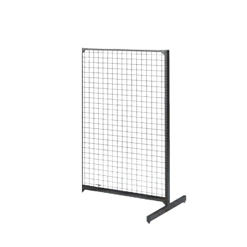 (連結) ベーシックラック BR50両面 ネットタイプ W90cm×H180cm ブラック ※本体別売 kp38-422-19-3