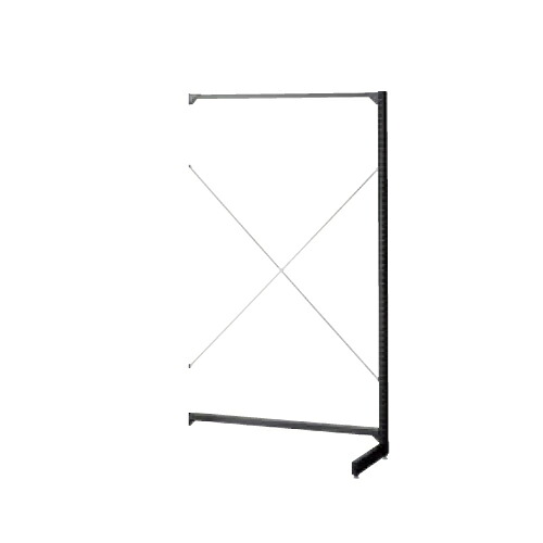(連結) ベーシックラック BR50片面 オープンタイプ W120cm×H180cm ブラック ※本体別売 kp38-540-30-3