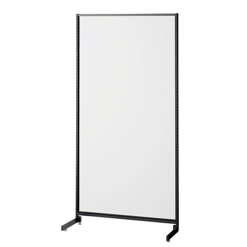 (本体) スタンダードフレーム SF90中央片面タイプ W90×H180cm 黒 ホワイトパネル付き kp38-751-11-4