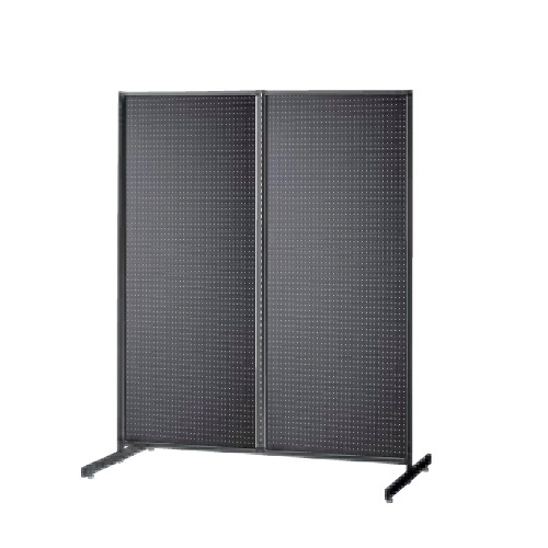 (本体) スタンダードフレーム SF120中央両面タイプ W120×H135cm 黒 ブラック有孔パネル付き kp38-751-20-7