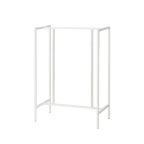 (本体) ユニットラック UR90中央両面タイプ W90×H135cm 白 オープンタイプ kp38-751-32-1
