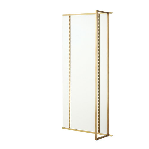 (連結) ユニットラック UR90壁面タイプ W90×H210cm アンティークゴールド ホワイトパネル付き ※本体別売 kp38-751-37-3