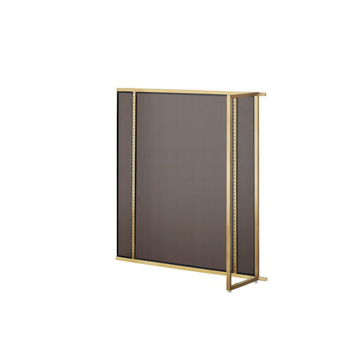 (連結) ユニットラック UR120中央片面タイプ W120×H135cm アンティークゴールド ダークブラウンパネル付き ※本体別売 kp38-751-43-4