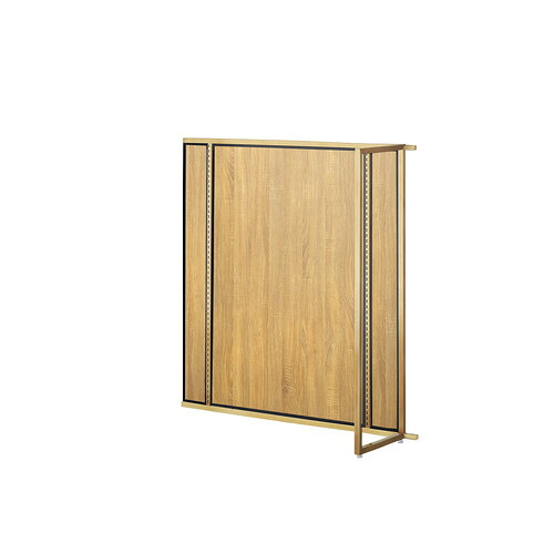 (連結) ユニットラック UR120中央片面タイプ W120×H135cm アンティークゴールド ラスティック柄パネル付き ※本体別売 kp38-751-43-5