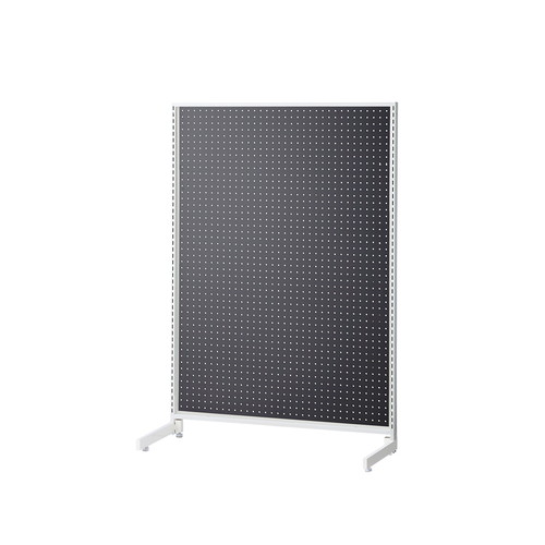 (本体) スタンダードフレーム SF90中央片面タイプ W90×H135cm 白 ブラック有孔パネル付き kp38-751-6-7